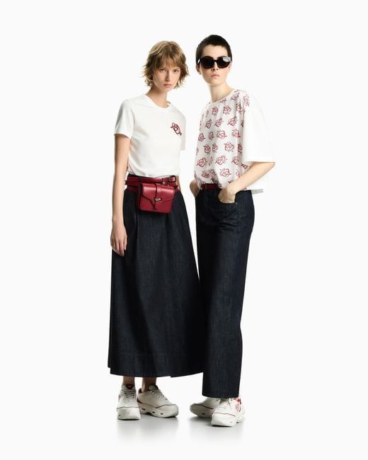 Emporio Armani Pink Oversized T-Shirt