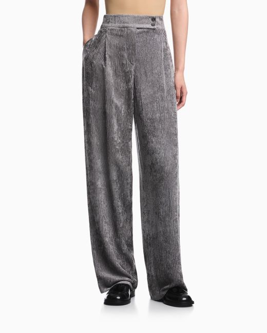 Emporio Armani Gray Pleated Pants