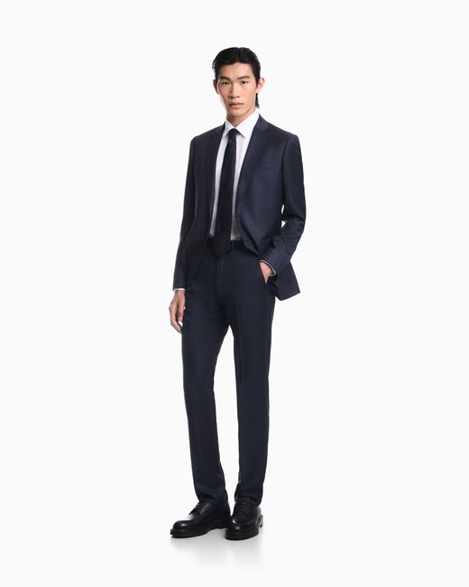 Emporio Armani Blue Lined Suit for men