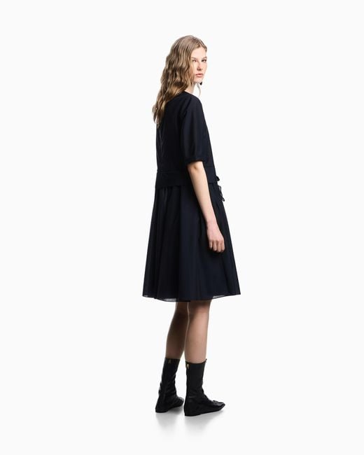 Abito Con Nodo di Emporio Armani in Blue