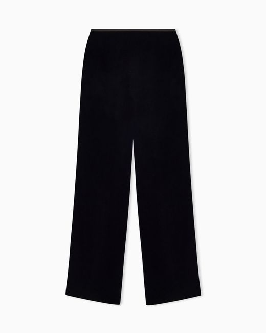 Emporio Armani Black Velvet Trousers