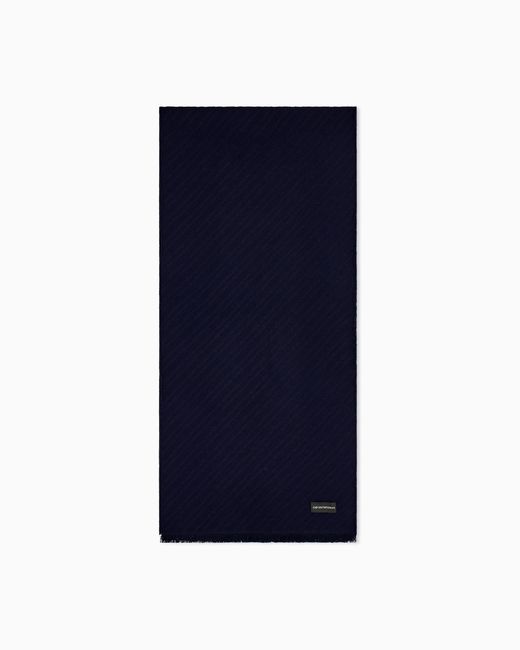 Sciarpa di Emporio Armani in Blue da Uomo