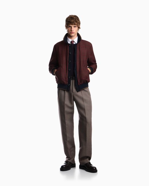 Emporio Armani Red Bomber Jacket for men