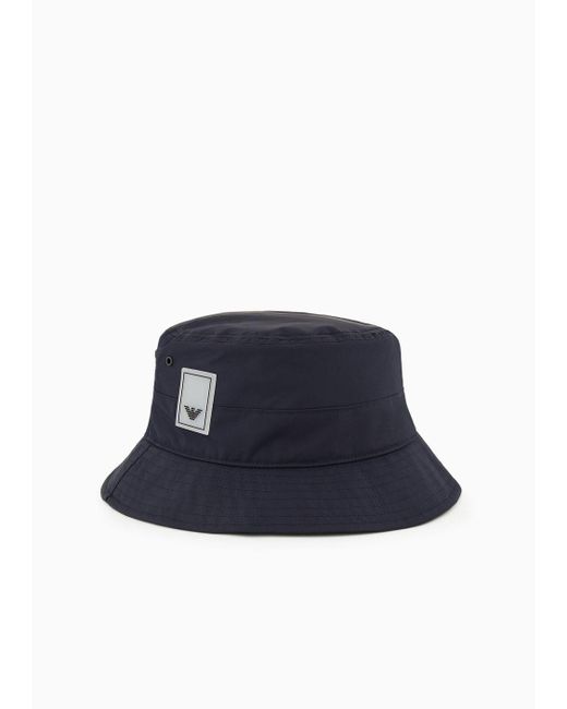 Sombrero Tipo Cloche De Nailon Travel Essential Emporio Armani de hombre de color Blue