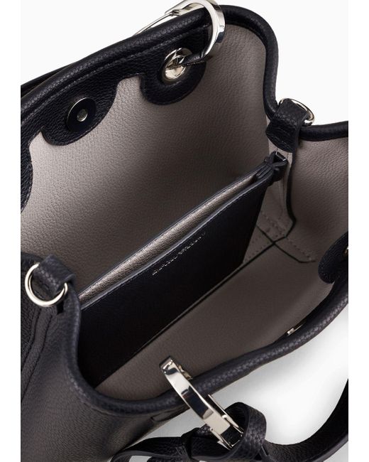 Mini Bag Myea Stampa Cervo di Emporio Armani in Black