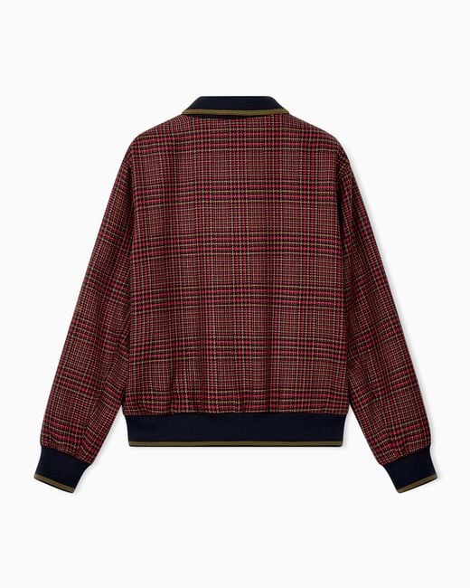 Emporio Armani Red Bomber Jacket for men