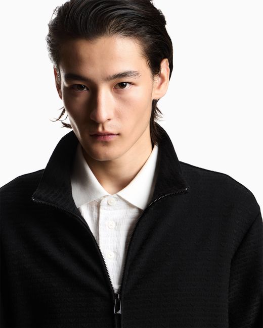 Emporio Armani White Jersey Polo for men