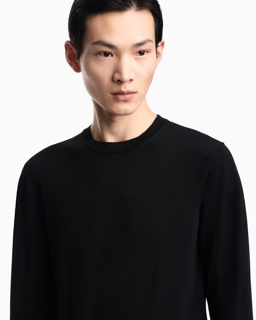 Emporio Armani Black Pullover Essential for men