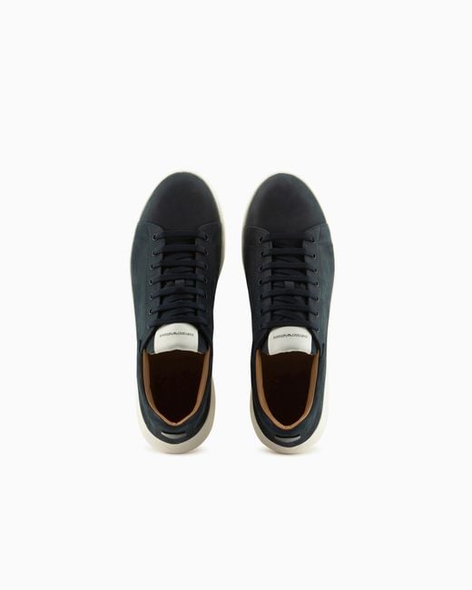 Emporio Armani Black Sneaker With Knurled Soles for men