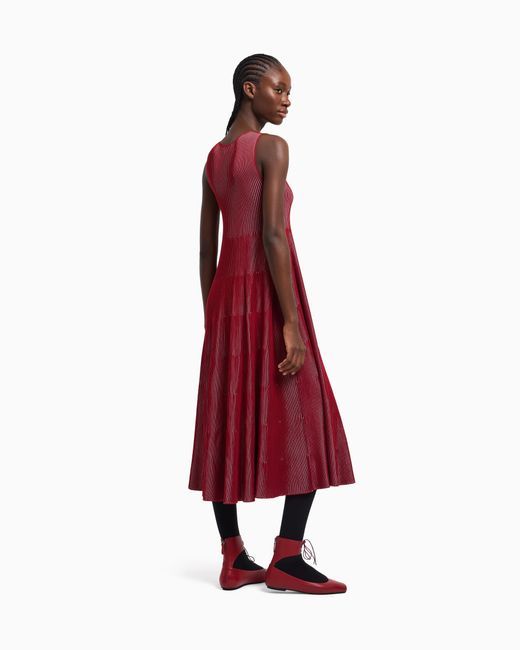 Emporio Armani Red Ärmelloses Kleid