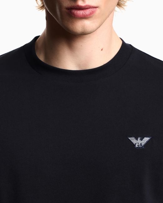 Emporio Armani Blue Slim-Fit T-Shirt for men