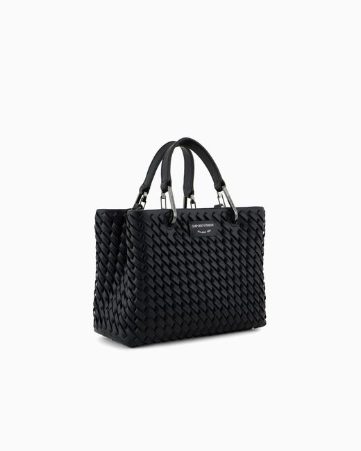 Emporio Armani Black Myea Small Shopper Bag