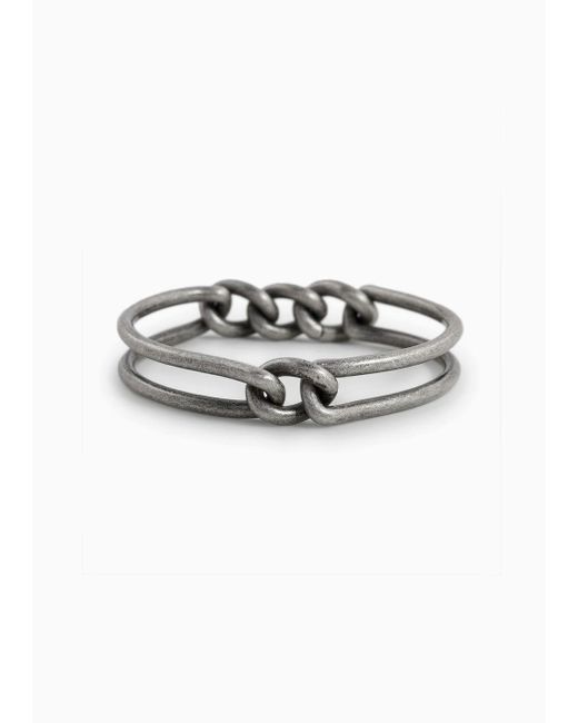 Emporio Armani Metallic Stainless Steel Bangle Bracelet for men