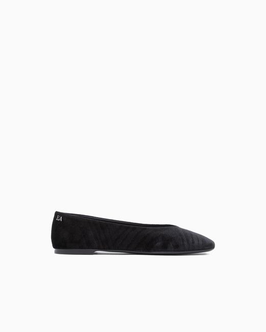 Emporio Armani White Ballet Flats