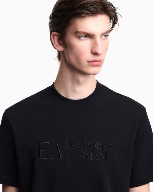 Emporio Armani Black Jersey T-Shirt for men