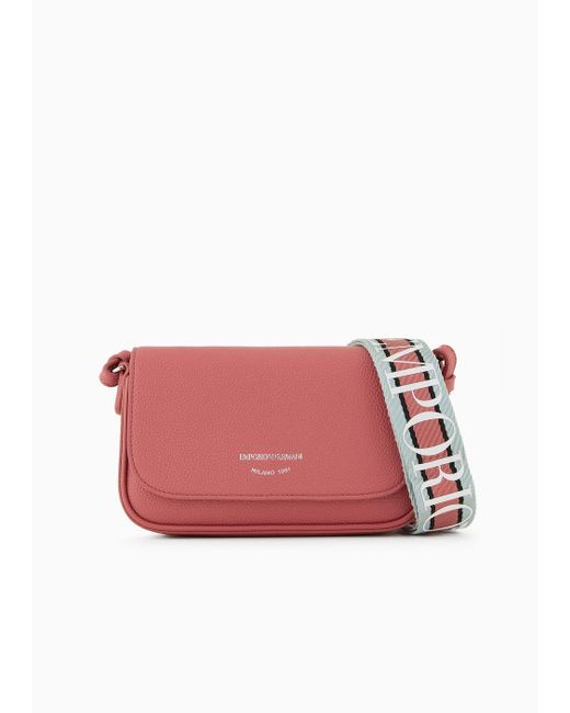 Emporio Armani Red Deer-print Mini Bag