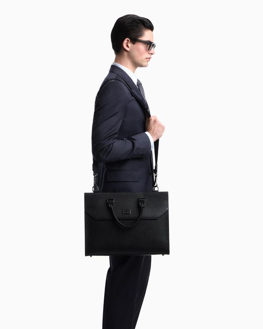 Emporio Armani Blue Business Bag for men