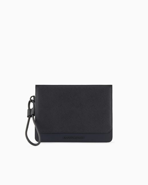 Pouch di Emporio Armani in Black da Uomo