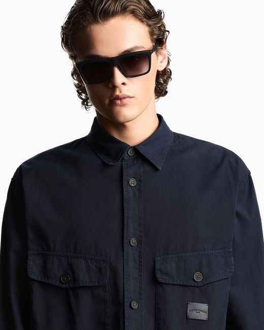 Emporio Armani Gray Square Sunglasses for men