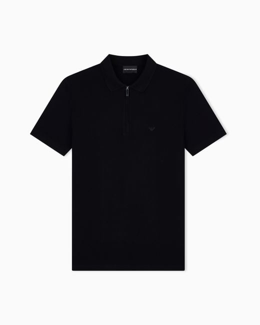 Emporio Armani Black Polo Shirt for men