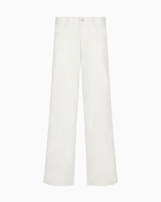 Emporio Armani White Five-Pocket Trousers for men