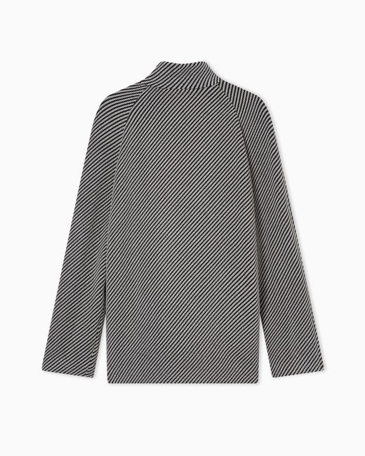 Emporio Armani Gray Icon Guru-Collar Jacket for men
