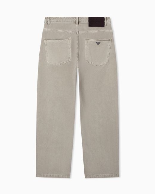 Emporio Armani Gray Denim Capsule Collection J80 Buggy Twist-Fit Jeans for men