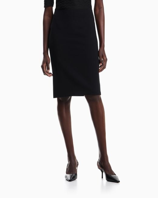 Emporio Armani Black Knee Length Skirt