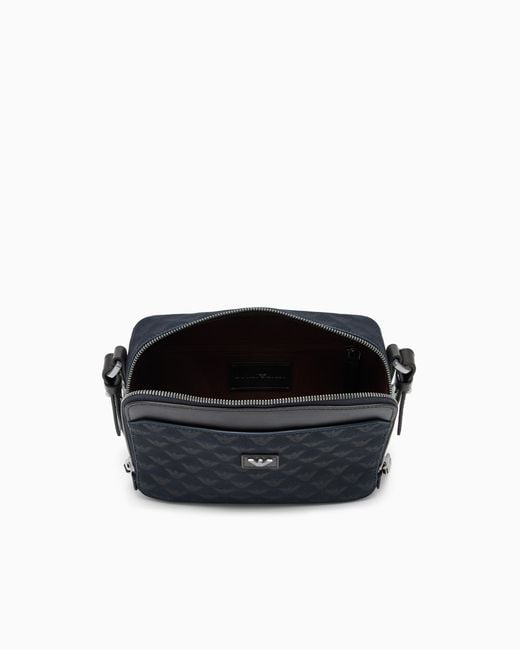 Emporio Armani Blue Crossbody Camera Bag for men