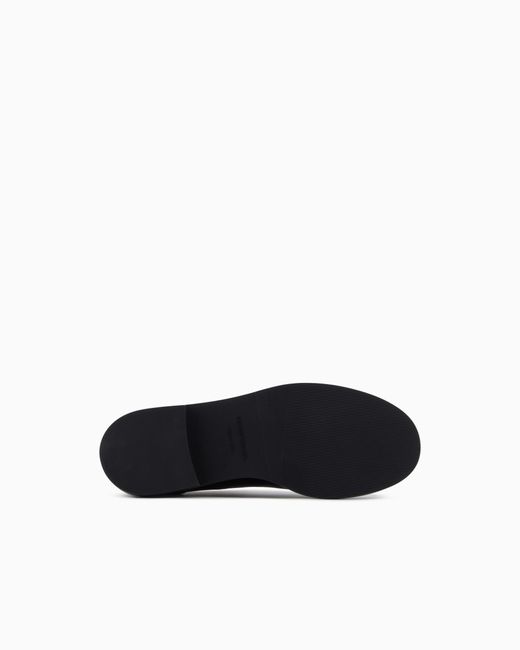 Emporio Armani White Icon Leather Brogues