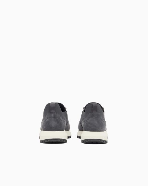 Emporio Armani White Low-Top Sneakers for men