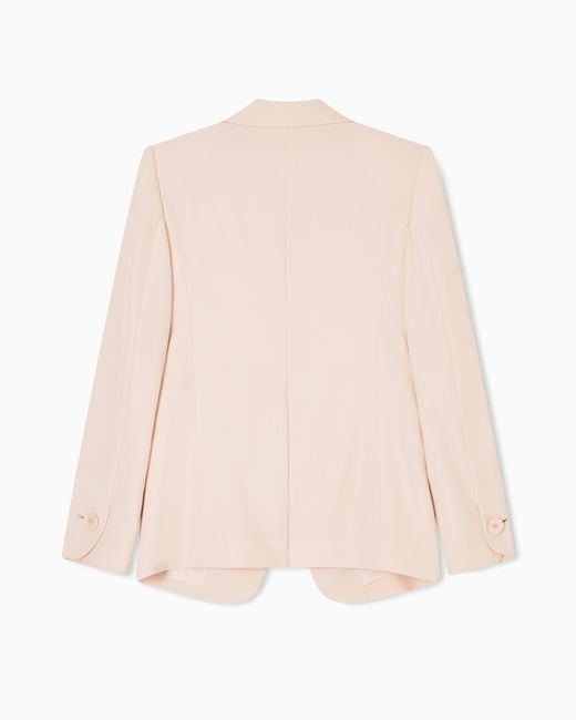 Emporio Armani Natural Single-Breasted Jacket