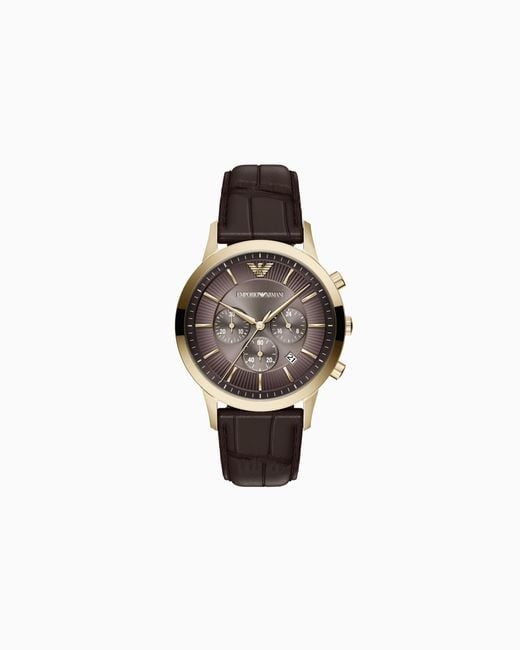 Emporio Armani White Archetipo Quartz Chronograph Watch for men