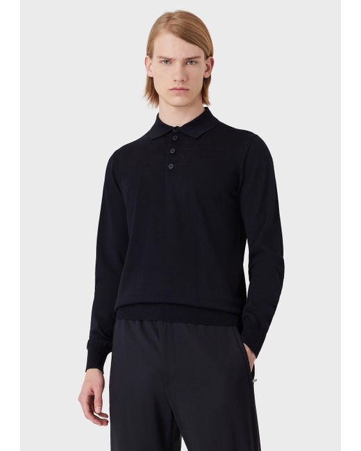 armani knitted polo