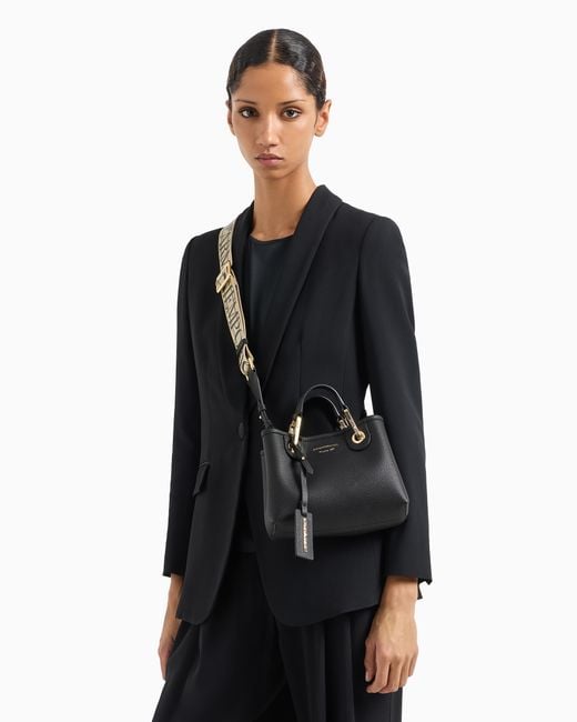 Emporio Armani Black Crossbody Bag Unlined With Removable Strap Essential