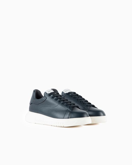 Emporio Armani Blue Low-Top Sneaker for men