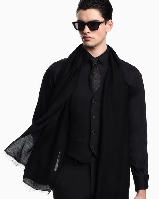 Stola di Emporio Armani in Black da Uomo