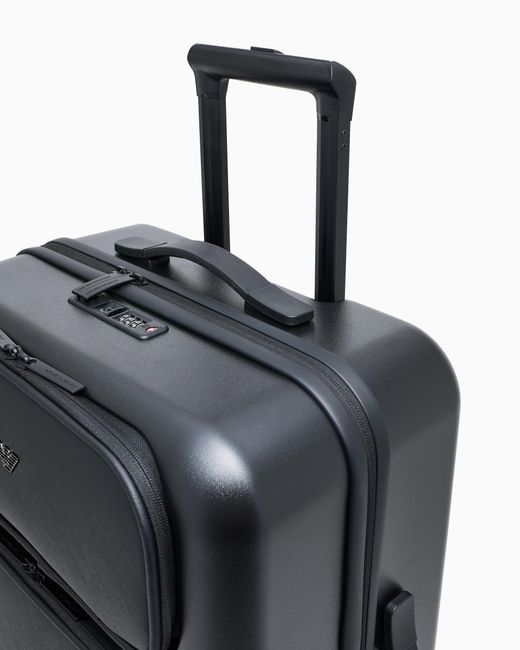 Emporio Armani Blue Carry-On Bag With Front Laptop Pocket Essential for men