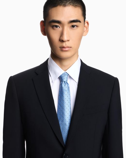 Cravatta di Emporio Armani in Blue da Uomo
