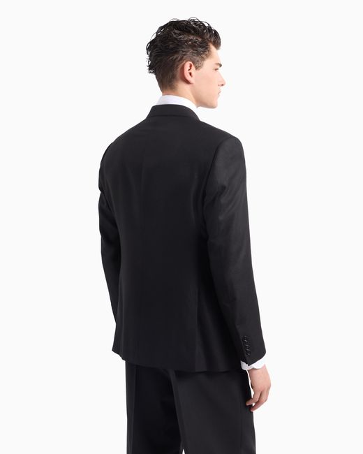 Emporio Armani Black Formal Jackets for men