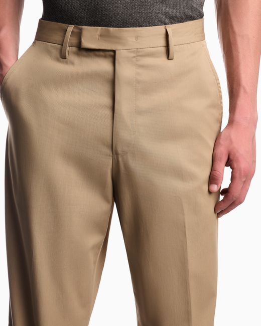 Emporio Armani Natural Trousers for men