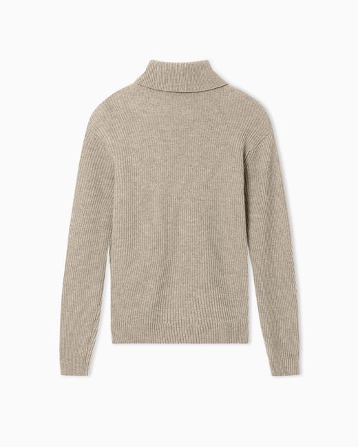 Emporio Armani White Turtleneck Jumper for men