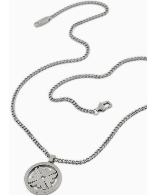 Emporio Armani Metallic Necklaces for men