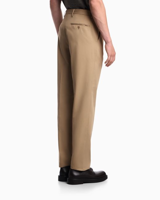 Emporio Armani Natural Trousers for men