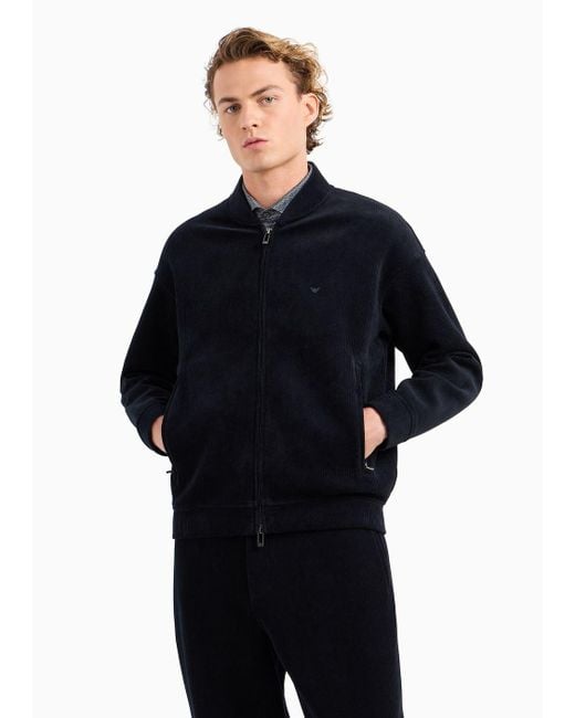 Armani velour sweatshirt deals