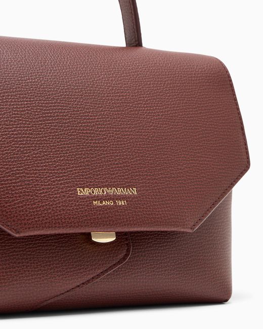 Emporio Armani Purple 1981 Leather Mini Bag