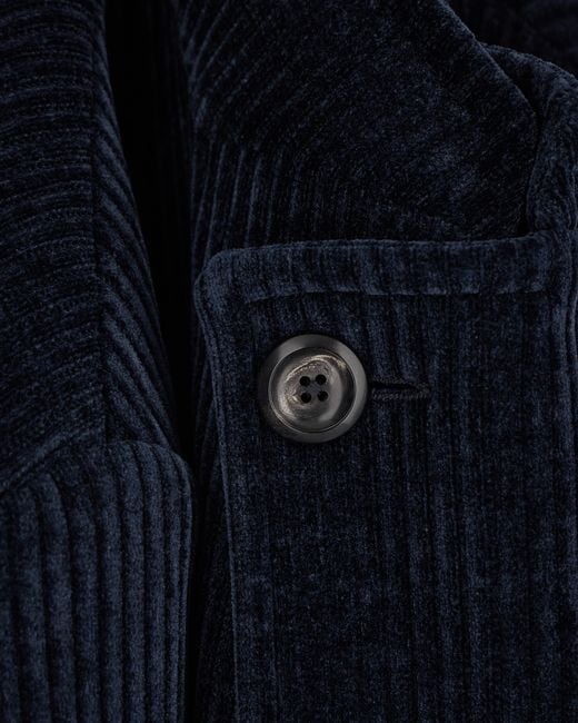 Emporio Armani Blue Signature Capsule Collection Ribbed Chenille Jacket for men