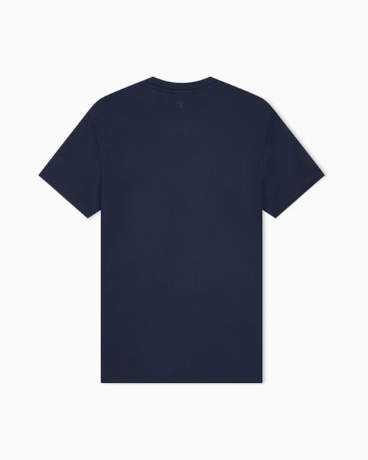 Emporio Armani Blue Regular Fit T-Shirts for men