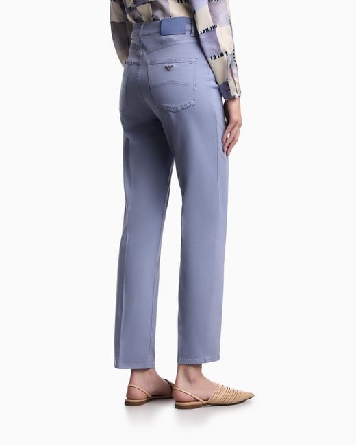 Emporio Armani Blue J3H Regular-Fit Trousers
