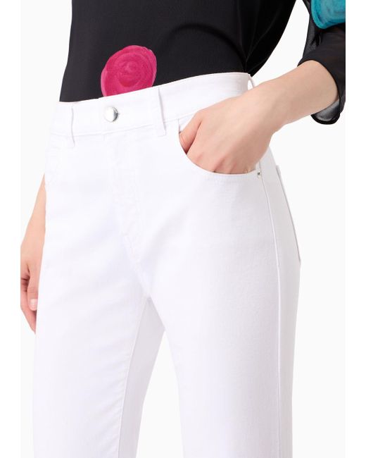Emporio Armani White Flared Jeans